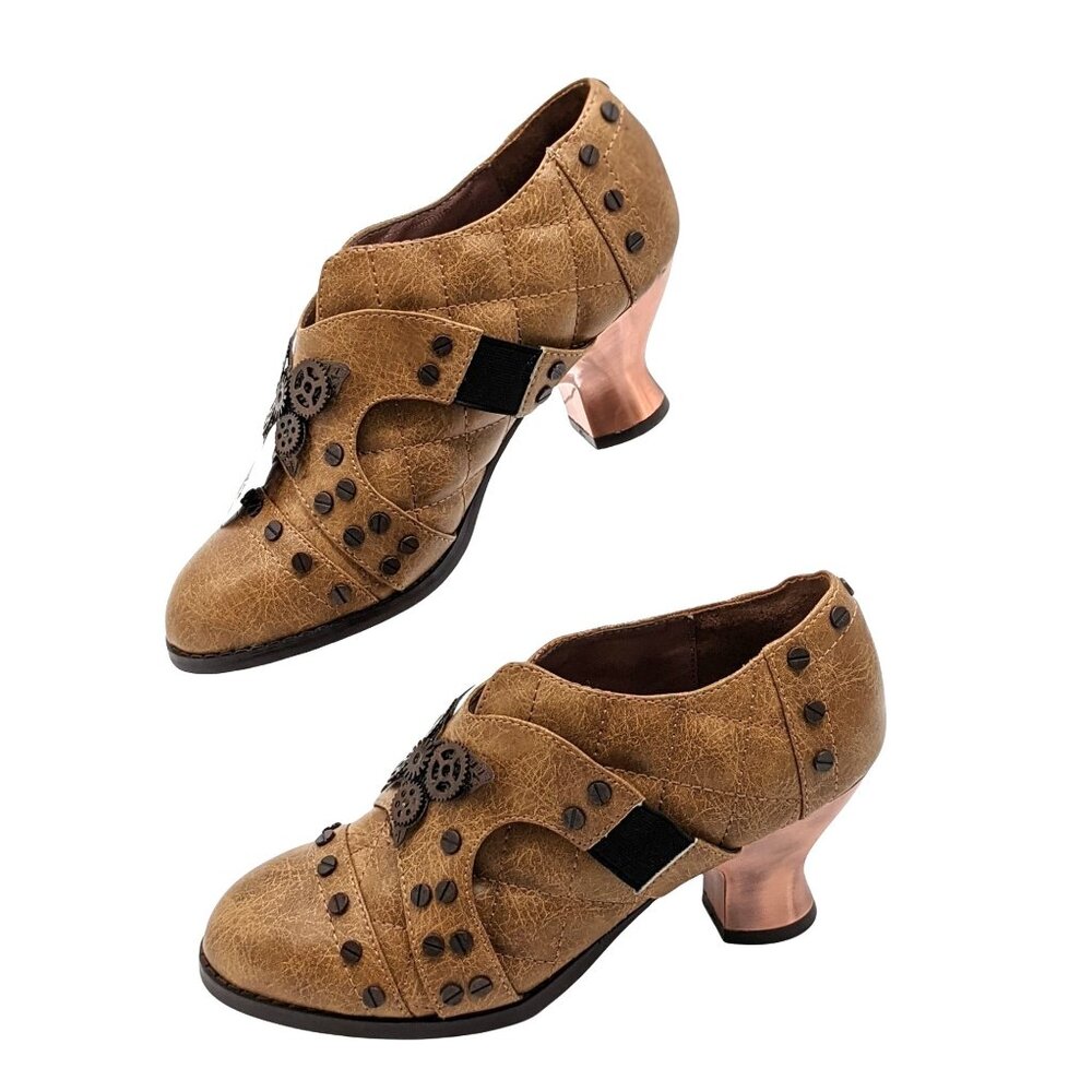 Hades Icon Steampunk‎ Oxford Womens 6 Slip On Low Heel Urban Goth Renaissance
